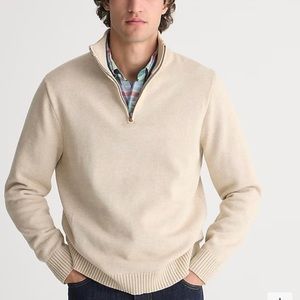 NWT Men’s J. Crew Heritage cotton half-zip sweater